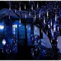 Romantic Patio Led Lamps Waterproof Falling Raindrop Fairy String Light Meteor Shower Rain Lights Wedding Dating Decro Accessories. 