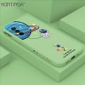 Hontinga for Huawei Nova Y70 / Nova Y70 Plus Back Cover Cartoon Astronaut Side Design Case Square Edge Liquid Silicone Phone Case. 