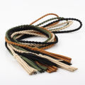 Female Braided Waist Belt  Waistband Women Long Waist Rope Solid Color Thin Waist Chain Dresses. 