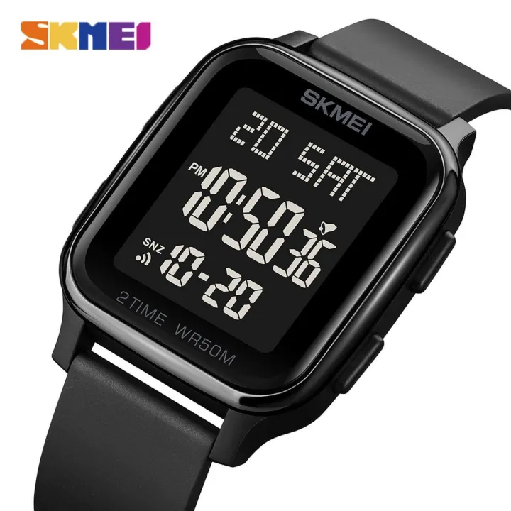 SKMEI Men's Fashion Watch Waterproof LED Luminous Chronograph Men's Watch 1858