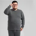 Cold-Proof Warm plus Size Fat People 300 Autumn Suit Thickened Fleece-lined Men's Thermal Clothes plus-Sized plus-Sized. 