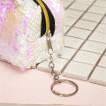 Sequins Coin purse for girls Dazzling blue Purple Color-changing coin bag Mini wallet with sequins for Kids' accessories Fashion accessories Coin storage Keychain attachment Small gift. 