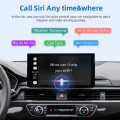 RGB Colorful Wireless Carplay Mini Box Plug and Play Connect Bluetooth with Wired for Carplay(USB) Easy to Use. 