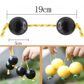 2X Rhythmic Ball,Egg Shaker Double Gourd Percussion,Kashaka Instrument,Musical Ball Drum Ball, Shaker Rattle,Black. 