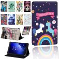 Universal Case for Alcatel 1T 7 10/3T 8 10/A3 10 Tablet Foldable Scratch Resistant Tablet Protective Case Cover+Pen. 