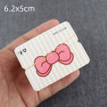 100Pcs Foldable Packaging Paper Cards Bow Cards For Handmade Jewelry Retail Hang Tag Flowers Display Cardboard YULING. 