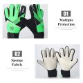 Full Finger Goalkeeper Gloves Football Keeper Protective Glove Outdoor Soccer Goalie Equipment Non-slip Damping Breathable Children adults Sarung tangan penjaga bola sepak. 