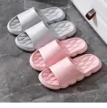 【WEJA】Summer Slippers Women Lightweight Home Anti Slip Bathroom Slides Male Comfort Soft Outdoor Beach Couple EVA Slippers Solid Color. 