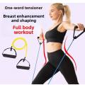 Resistance Bands Set with Handles Yoga Tubes Latex Pull Rope for Stretch Training Home Gym Workout. 