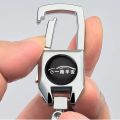 Car Keychain Creative Alloy Metal Keyring Key Chain Ring Gift For Mitsubishi logo Triton Outlander Mirage ASX Lancer EVO PAJERO GRANDIS GALANT Xpander. 