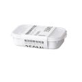 Kitchen Storage Box 4 Grids Design PP Soft Cover Refrigerator Fish Meat Storage Case Fridge Protect Vegetables Container Organizer 1Pcs. 