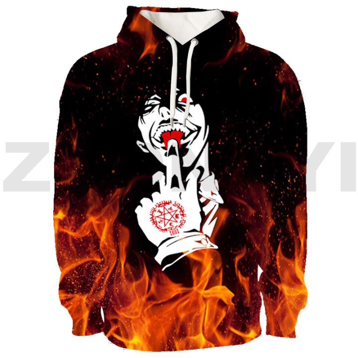 Mens Hellsing 3D Print Hoodie Manga Alucard Eyes Cosplay Costume Fashion Pullovers Hip Hop Sudaderas Women Oversized Sweatshirts