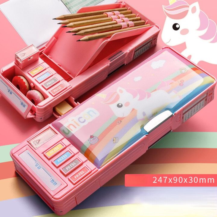 1%20Pc%20Mechanical%20Deformation%20Combination%20Lock%20Stationery%20Box%20Cute%20Pencil%20Case%20School%20Student%20Pencil%20Box%20Cartoon%20Plastic%20Pen%20Case%20-%20Image%205
