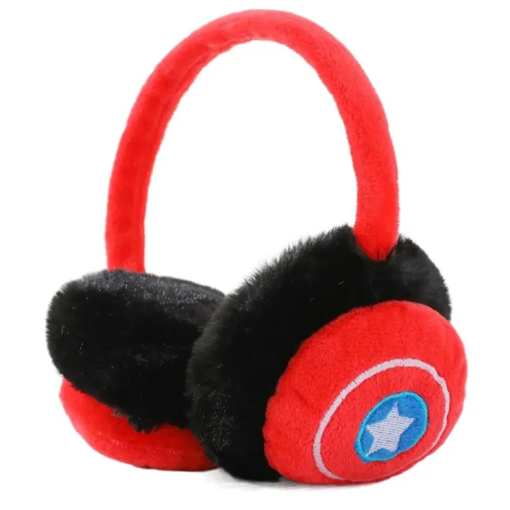 【Miga Plaza】DIXRY Outdoor Comfortable Earflap Bat Spider Thicken For Boy Windproof For Children Earcap Ear Warmers Cartoon Ear Cover Plush Earmuffs