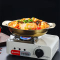 【Latest Style】 Flat Bottom Stainless Steel Paella Frying Pans With Handles Non-Stick Saucepan Cooking Pot Kitchenware Kitchen. 