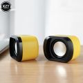 Cute 2PCS Desktop Computer USB Mini Speakers Wired Bass Stereo Subwoofer Speaker For Laptop Smartphones MP4 MP3 Notebook Players. 
