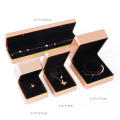 Gold Edge LED Light Jewelry Box Necklace Box Bracelet Jewelry Box Earring Box Ring Box Gold Jewelry Box Packaging Box. 