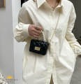 (MG)Women Kid Cute Jelly Mini Bag Square Sling Bag Crossbody Pearls Bag Beg Tangan Budak Kanak Kecil Wanita Perempuan. 