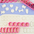 Fish Shaped Treats Cookie Cutters Plastics Small Bone Baking Mold Mini Goldfish Dog Paw Diy Cake Mould Pet Baking Tools. 