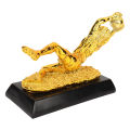Football Trophy Decoration Football Goalkeeper Trophy Non Slip Bottom Resin for Living Room. 