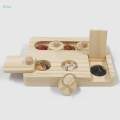 Wooden Enrichment Foraging Toy Chew Toys Interactive for Gerbil E. 