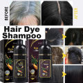Black Hair Dye Shampoo White Hair Dye To Black Shampoo Activate Hair Follicle Melanin White Treatment 3 In 1 For Men Women. 