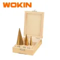 Wokin Step Drill Bits set 3 Pcs. 