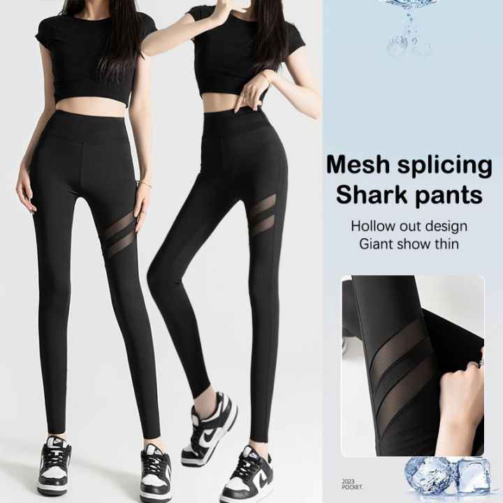 leggings transparent stripes