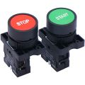 Push Button Switch Start/Stop Red OR Green Sign NO NC AC 660V 10A Button Switch HB2-Start/Stop. 