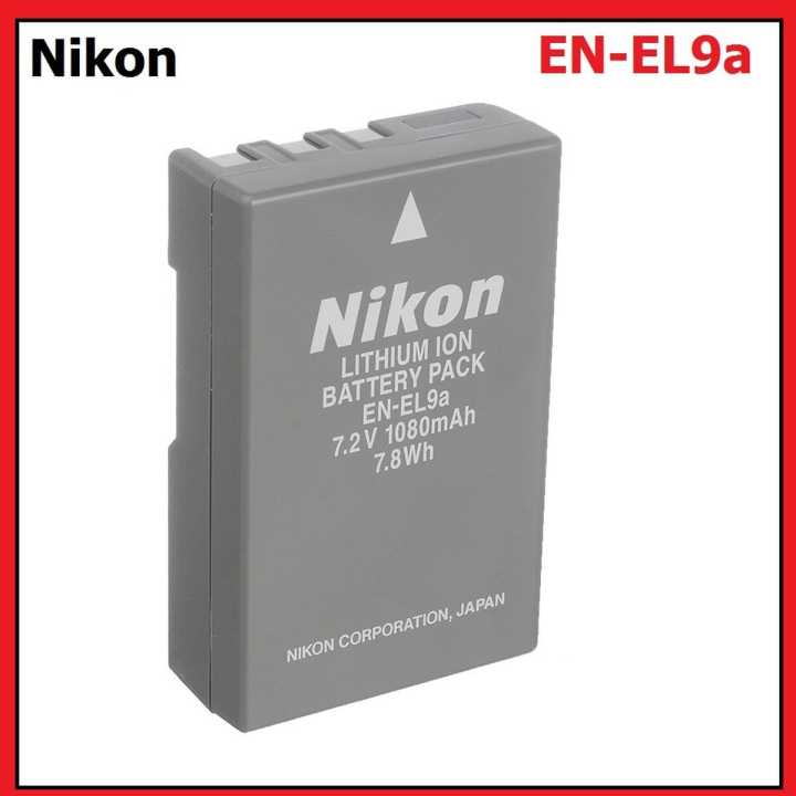 1080mAh EN-EL9a EN EL9a ENEL9a Battery for Nikon D60 D5000 D40X D40 D3X D3000 D30 Cameras