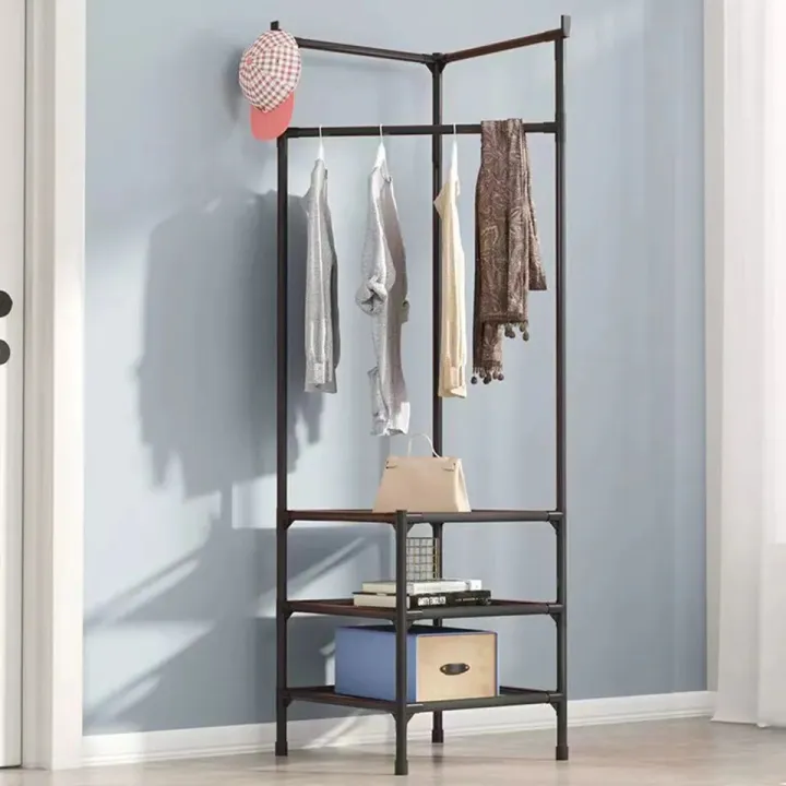 Multi-Function%20Corner%20Coat%20Rack,%20Floor%20Stationary%20Clothes%20Hanger%20Shelves,%20Removable%20Metal%20Clothes%20Storage%20Shelves,%20Hanging%20Shelf%20Bedroom%20Standing%20Corner%20Coat%20Rack%20Easy%20Assembly%20Portable%20Clothes%20Rack%20Furniture%20Storage%20Rack%20-%20Image%205