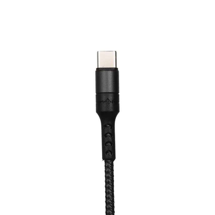 HXSJ%203%20In%201%20Charging%20Cable%20With%20Micro%20Usb/Type-C%20Replacement%20For%20Iphone%20Xiaomi%20Huawei%20Samsung%20Nylon%20Braided%201.2M(Blue)%20-%20Image%204