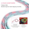 【Hot】 Soft Beaded Jump Rope Non-Slip Handle Adjustable Tangle-Free Segmented Fitness Skipping Rope Keeping Fit Training Playing. 