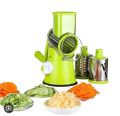 Tabletop Grater with Hand Drum Rotary Cutter, 3-Blade Stainless Steel Design for Quick Potato, Vegetable, and Cheese Grinding. 