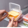 2PCS Cheese Slices Storage Box Flip-top Food Crisper Fruit Vegetable Fresh-keeping Organizer Box Cheese Container Storage Box. 