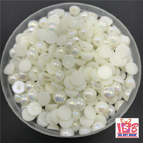 Beads,10g ,Resin Half Round Imation Pearls Beads Flatback Nail Art Decorate Diy, card decoration,