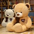 New High Quality Lovely Teddy Bear with Bow-knot Toys Stuffed Animals Bear Plush Doll Soft Pillow Kids Lovers Birthday Baby Gift. 