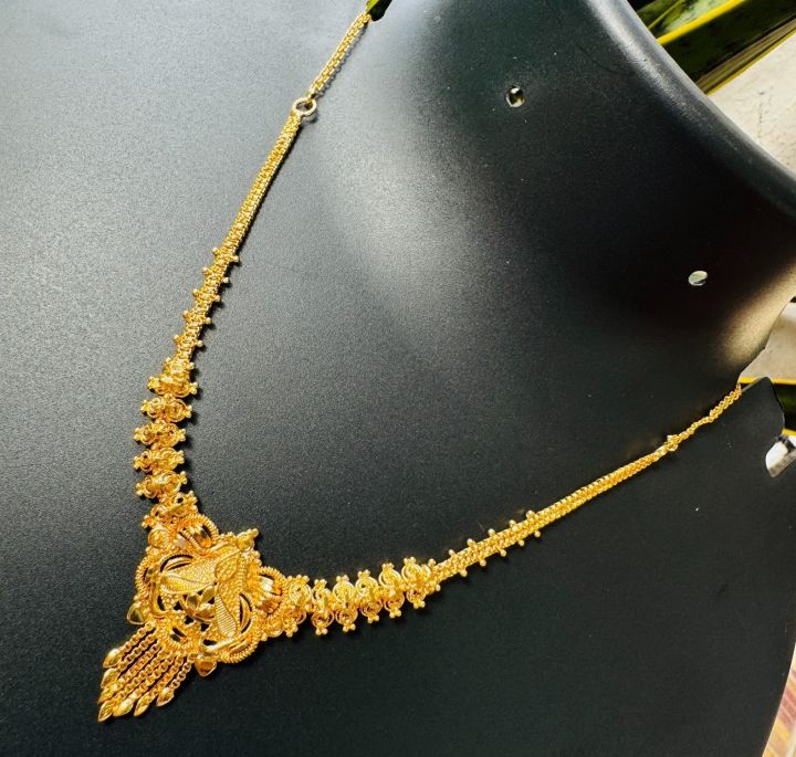 BOOM%20Gold%20plated%20beautiful%20necklace%20kara%20maala%20hansaputtu%20design%20necklace%20without%20stone%20For%20Women%20-%20Image%202