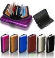 Secure Aluminum Hard Case ATM Credit Cards Wallet Assorted 6 Pack Visiting Card Holder For Men Women. 