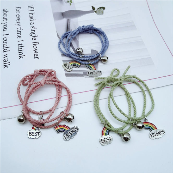 2pcs/set%20Rainbow%20Bracelet%20Korean%20Style%20Best%20Friends%20Bracelet%20Friendship%20Jewelry%20Fashion%20Birthday%20Gift%20Bracelet%20Rainbow%20Woven%20Suction%20Couple%20Bracelet%20Bell%20As%20a%20Gift%20For%20Best%20Friend%20Small%20And%20Fresh%20Student%20Bracelet%20Female%20Magnetic%20Suction%20Small%20Rubber%20Band%20-%20Image%207