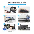 M.2 NVME SSD to PCI-E 4.0 3.0 GEN4 GEN3 Full SpeedAdapter, 64Gbps SSD PCIe 4.0 X4 Expansion Card for Desktop PC. 