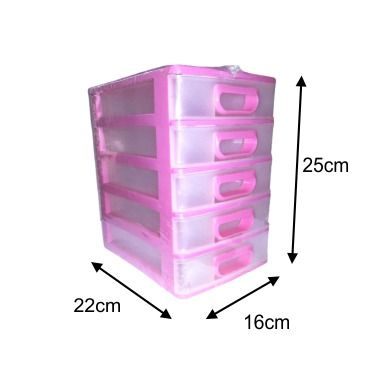 Mini%20Drawer%20Plastic%20Storage%20Box%20Stationery%20Case%205%20Drawers%20Organizer%20-%20Image%203