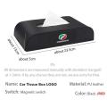 Black  Leather Car Tissue Box Holder For Perodua Myvi New Myvi Aruz Bezza VIVA Axia alza kelisa. 