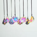 Handcrafted  Prism Window Ornament Sparkling Faceted Suncatcher Glass  Colorful Rainbow Maker for Garden Accessory Home Decorating Light Catching Gift Item Sunlight Dispersion. 
