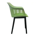 AIRY DESIGN OPEN WEAVE BACKREST DINING CHAIR - DARK BLUE. 