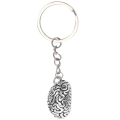 Brain Keychain Alloy Smart IQ Key Ring Fob Chain Medicine Human. 
