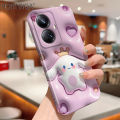 Hontinga for Realme 10 Pro Plus 5G Back Cover Cool Cute Kuromi All-inclusive Film Hard Phone Case Camera Protection Mobile Cover. 