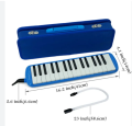 Melodica 32 Key Pianica Portable with Carrying Bag Short and Long Mouthpieces for Beginners Kids Gift. 