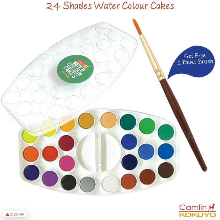 Camlin%20Kokuyo%20Student%2024-Shade%20Water%20Color%20Paint%20Cake%20Set%20-%20Image%203