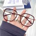 transparent blue blocking glasses blue light-blocking girls plain ultralight eyeglasses women optical retro frame eyewear for fashionable protective stylish trendy comfortable modern functional. 